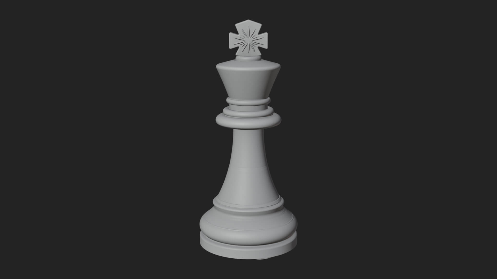 Ornate Chess Piece Statue Design 2 3D Print Model 3D Model