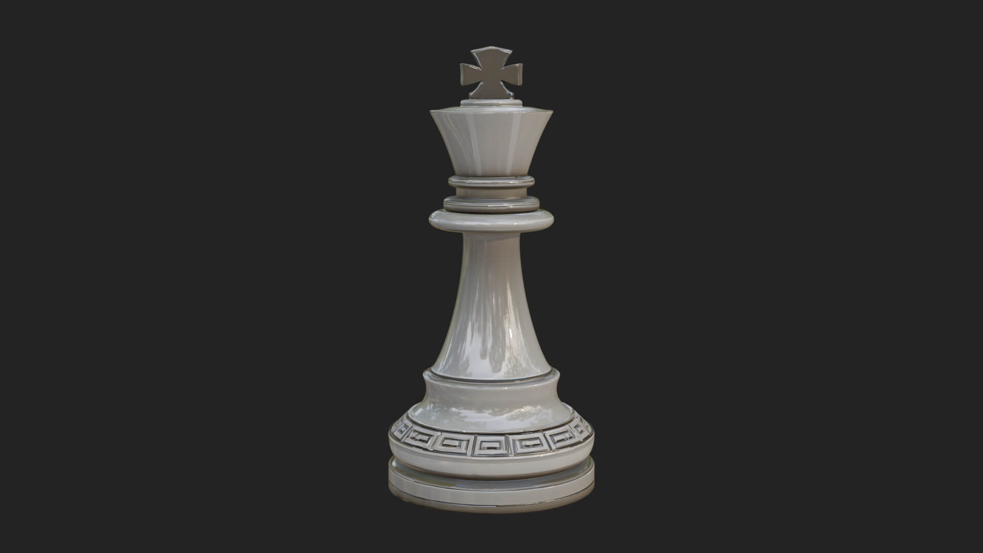 Ornate Chess Piece Statue Design 20 3D Print Model 3D Model