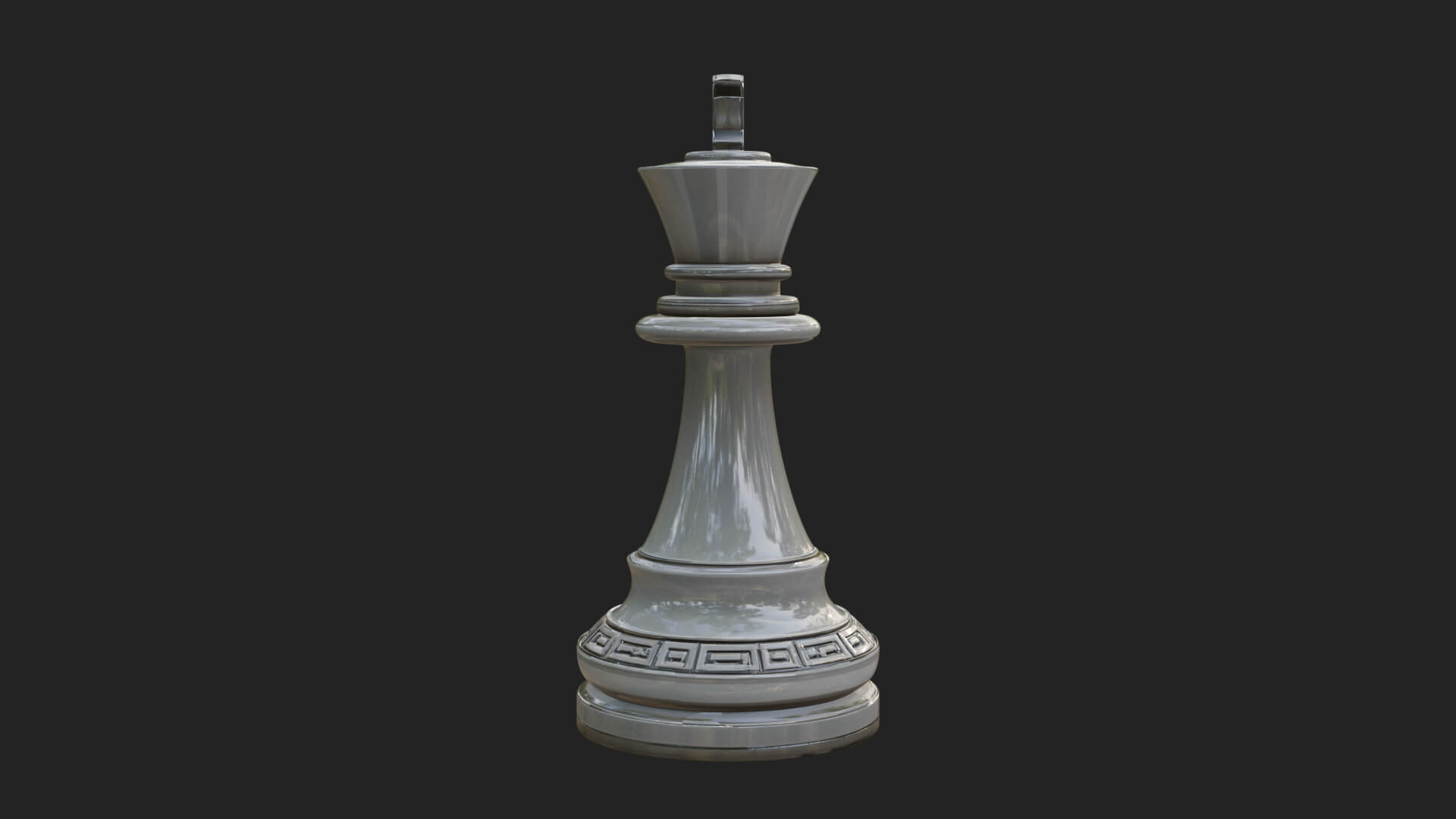 Ornate Chess Piece Statue Design 20 3D Print Model 3D Model