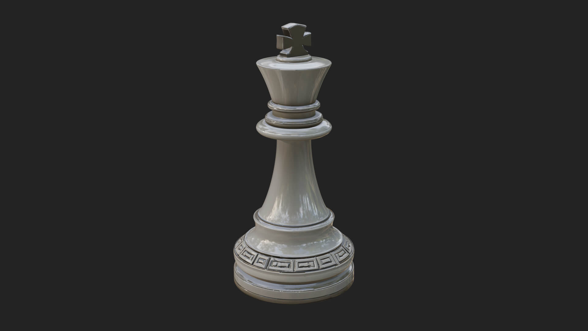 Ornate Chess Piece Statue Design 20 3D Print Model 3D Model