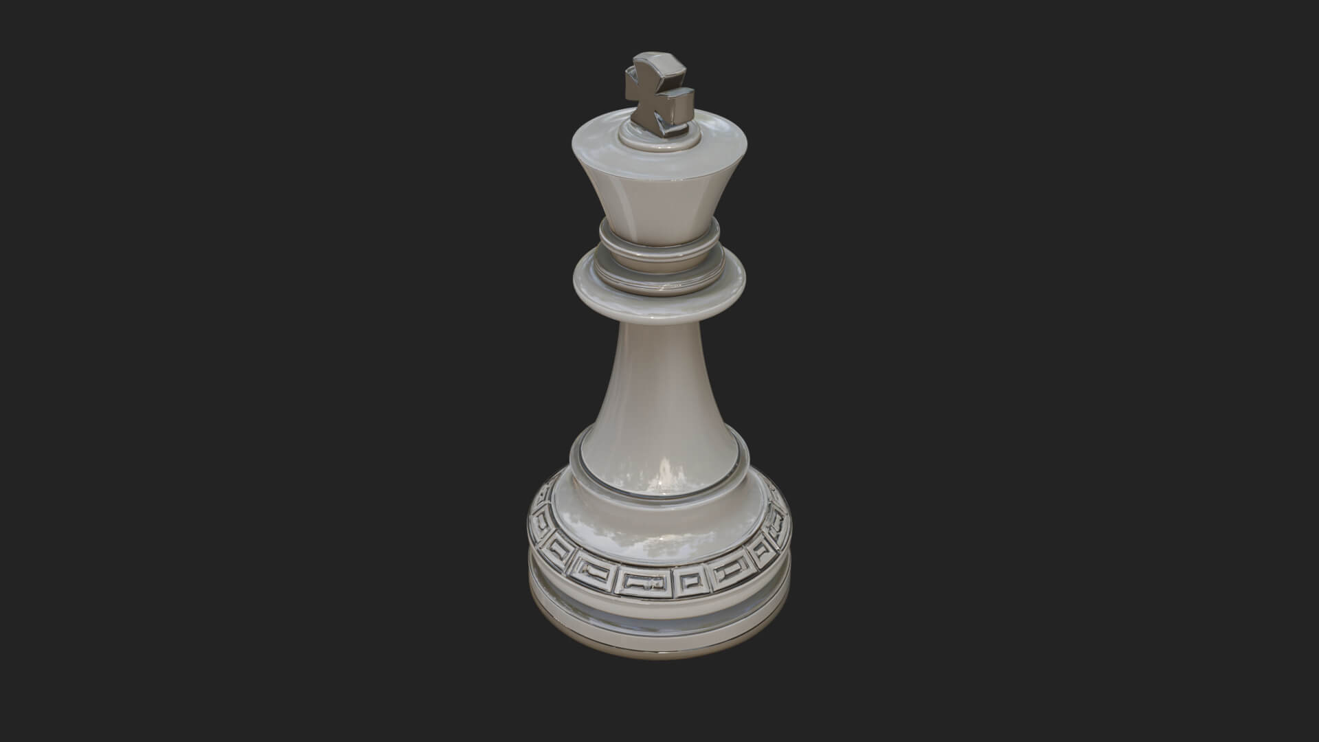 Ornate Chess Piece Statue Design 20 3D Print Model 3D Model