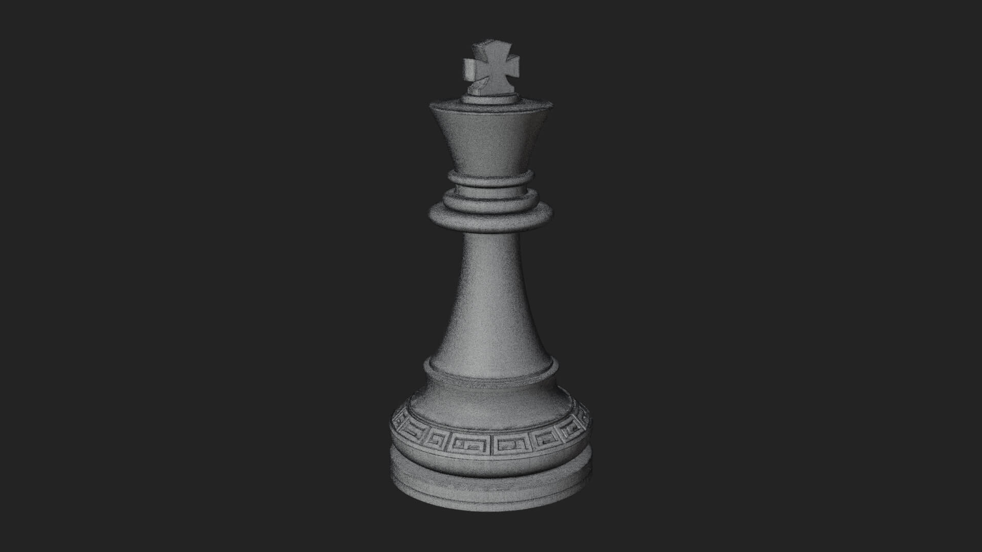 Ornate Chess Piece Statue Design 20 3D Print Model 3D Model