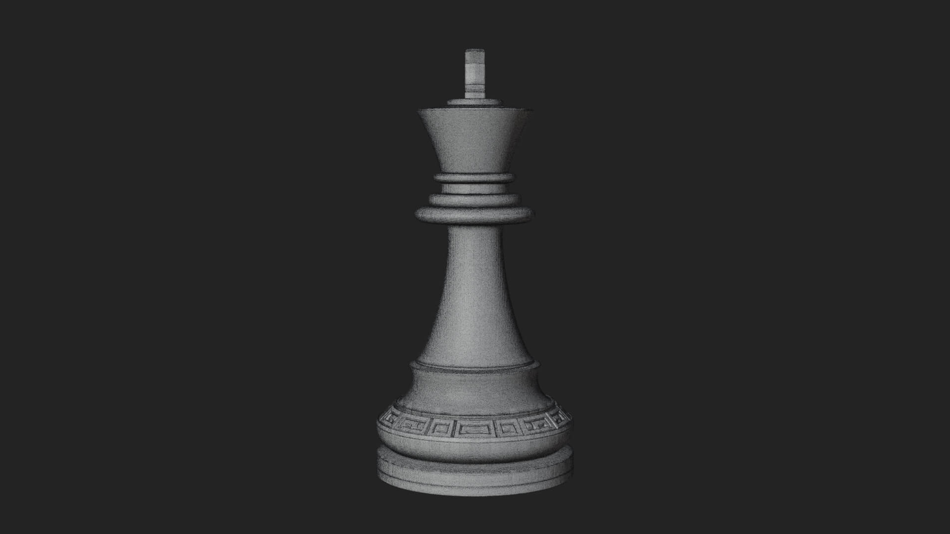 Ornate Chess Piece Statue Design 20 3D Print Model 3D Model