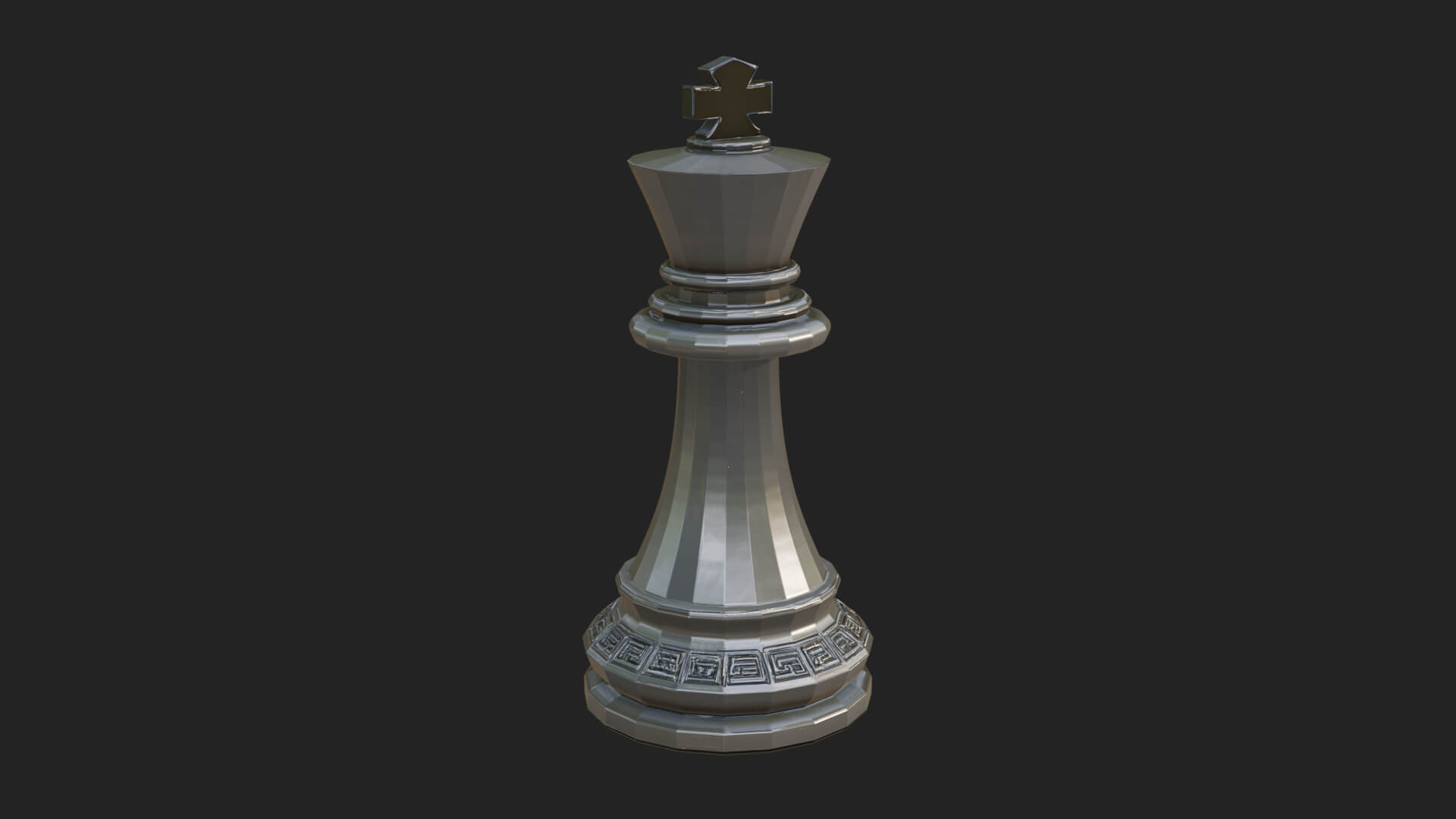 Ornate Chess Piece Statue Design 21 3D Print Model 3D Model