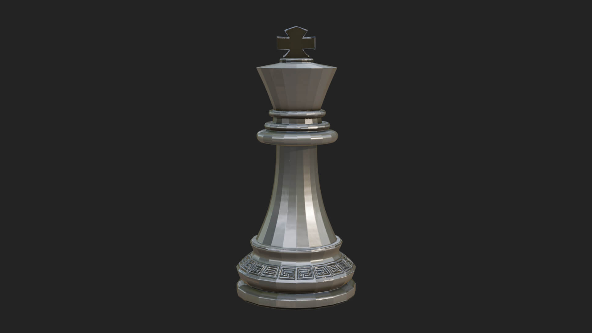 Ornate Chess Piece Statue Design 21 3D Print Model 3D Model