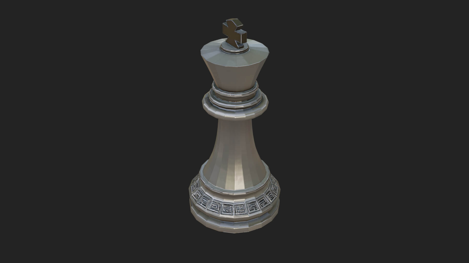 Ornate Chess Piece Statue Design 21 3D Print Model 3D Model