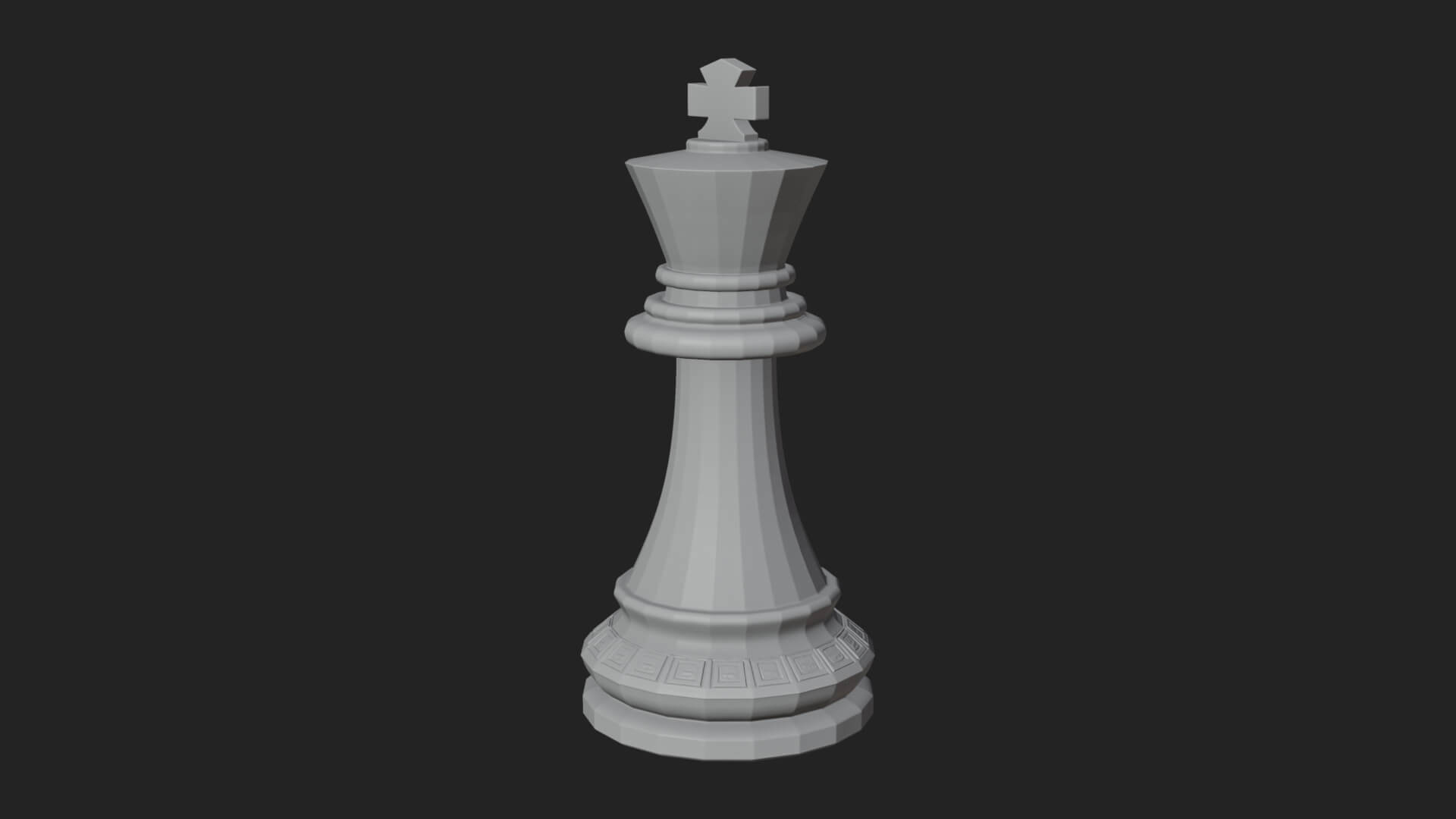 Ornate Chess Piece Statue Design 21 3D Print Model 3D Model