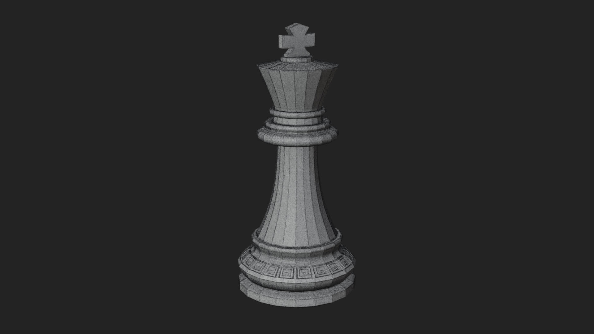 Ornate Chess Piece Statue Design 21 3D Print Model 3D Model