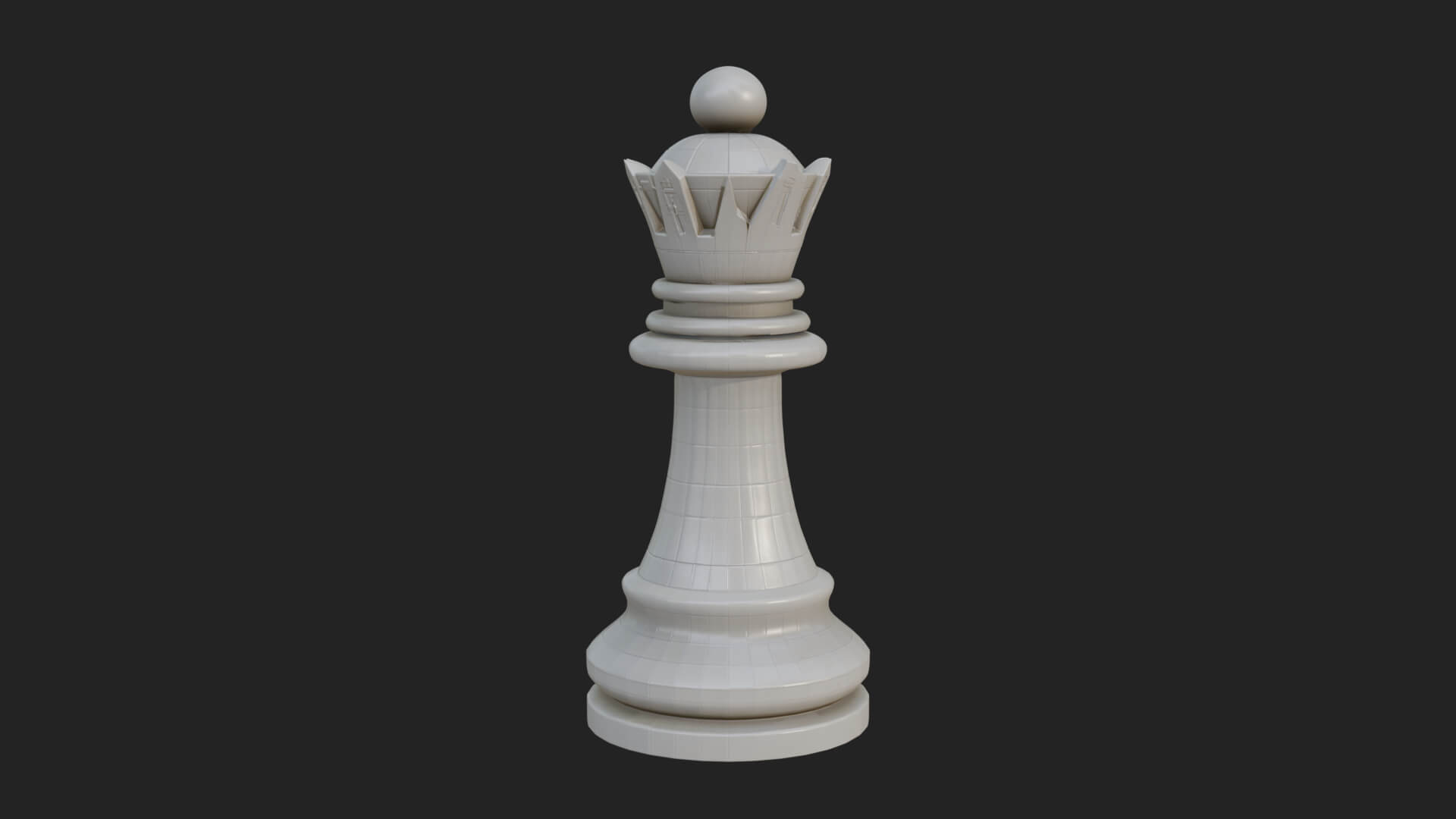 Ornate Chess Piece Statue Design 28 3D Print Model 3D Model
