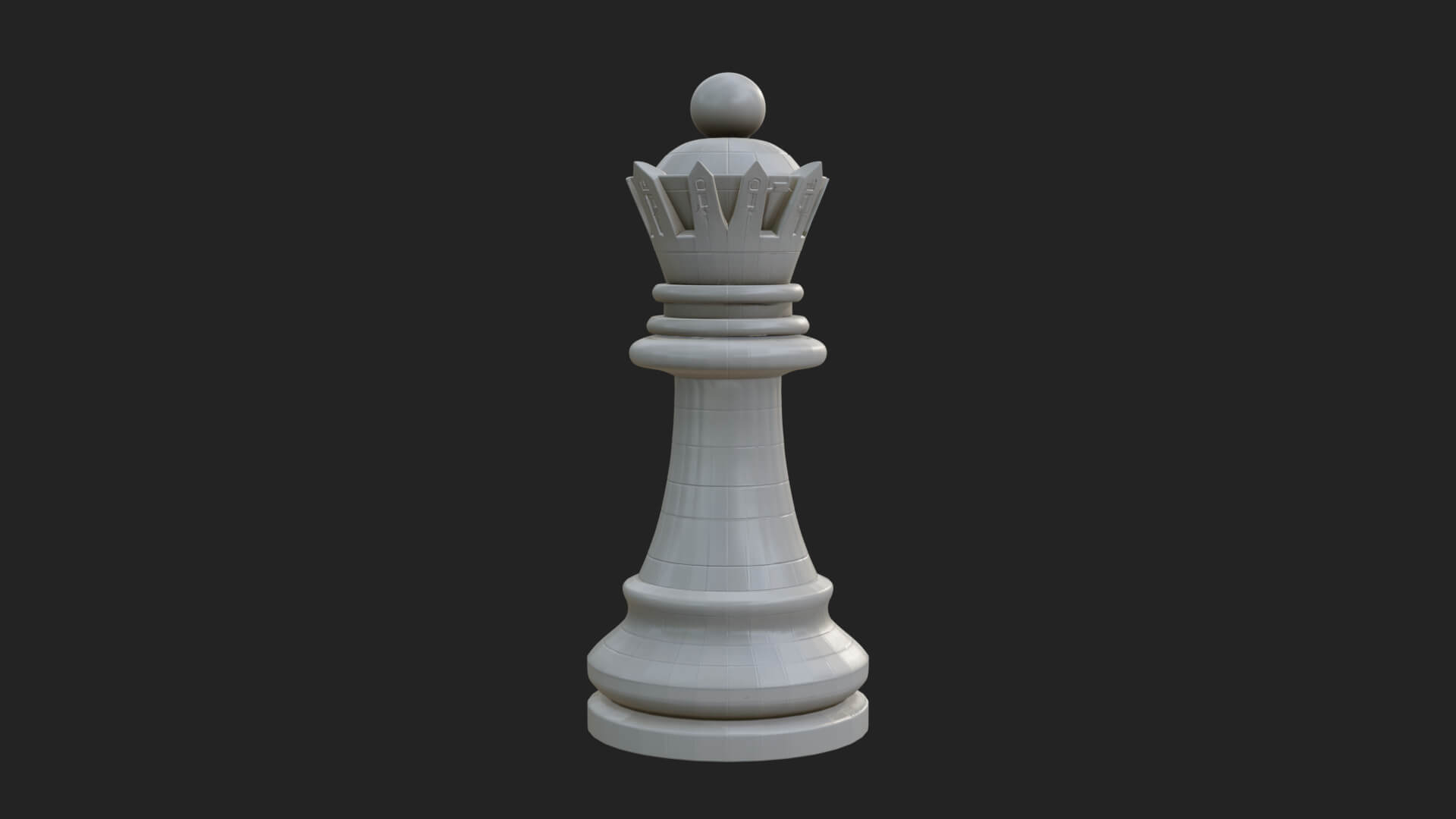 Ornate Chess Piece Statue Design 28 3D Print Model 3D Model