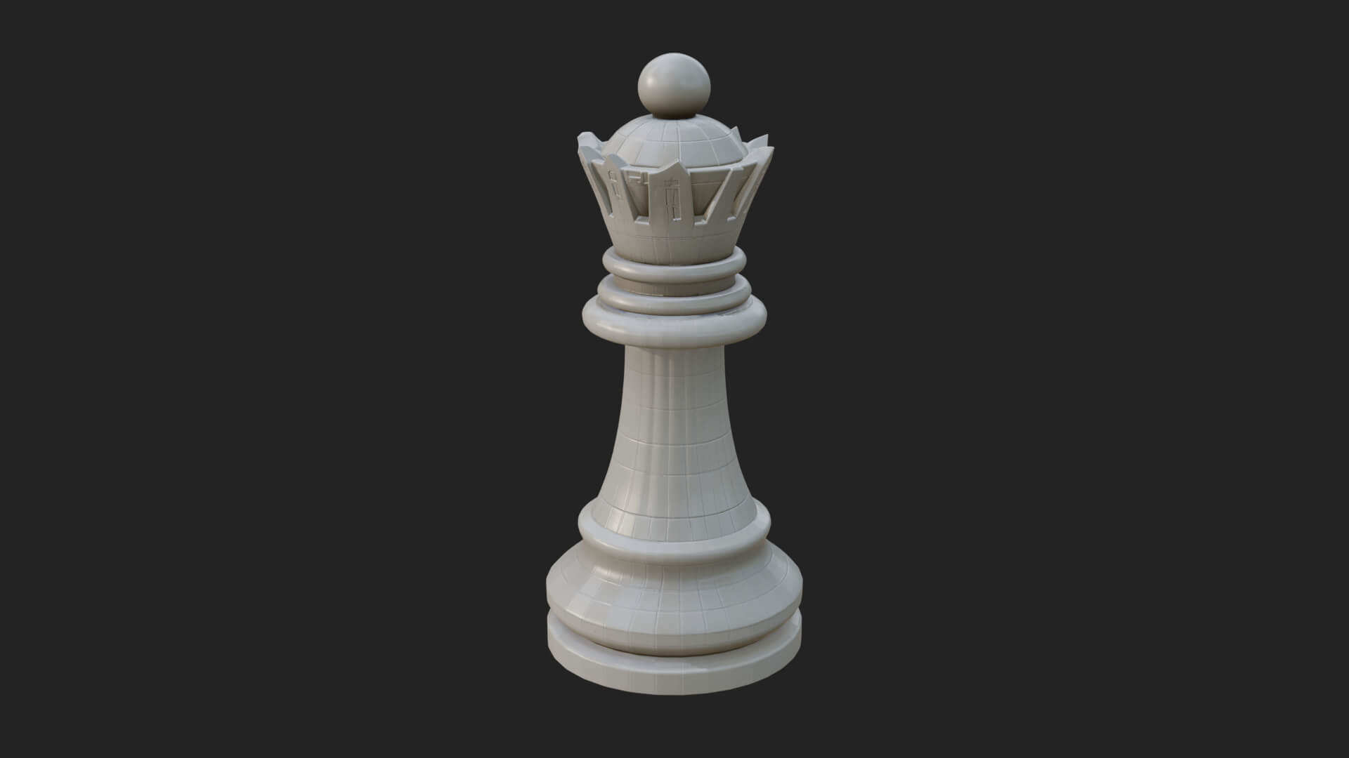 Ornate Chess Piece Statue Design 28 3D Print Model 3D Model