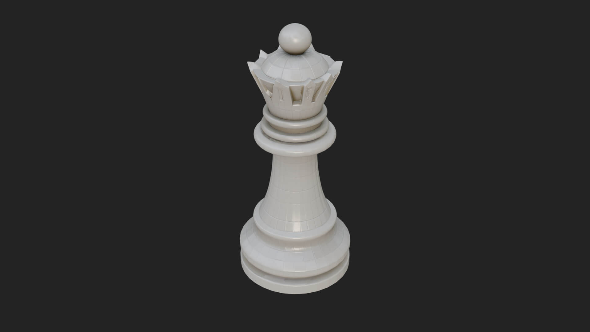 Ornate Chess Piece Statue Design 28 3D Print Model 3D Model