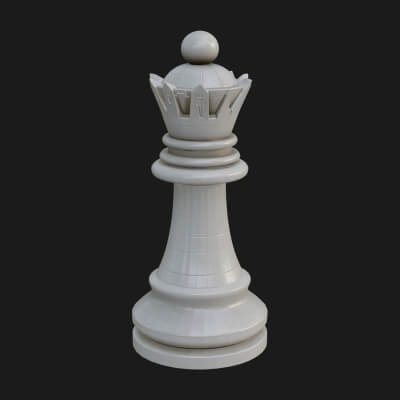 Ornate Chess Piece Statue Design 28 3D Print Model