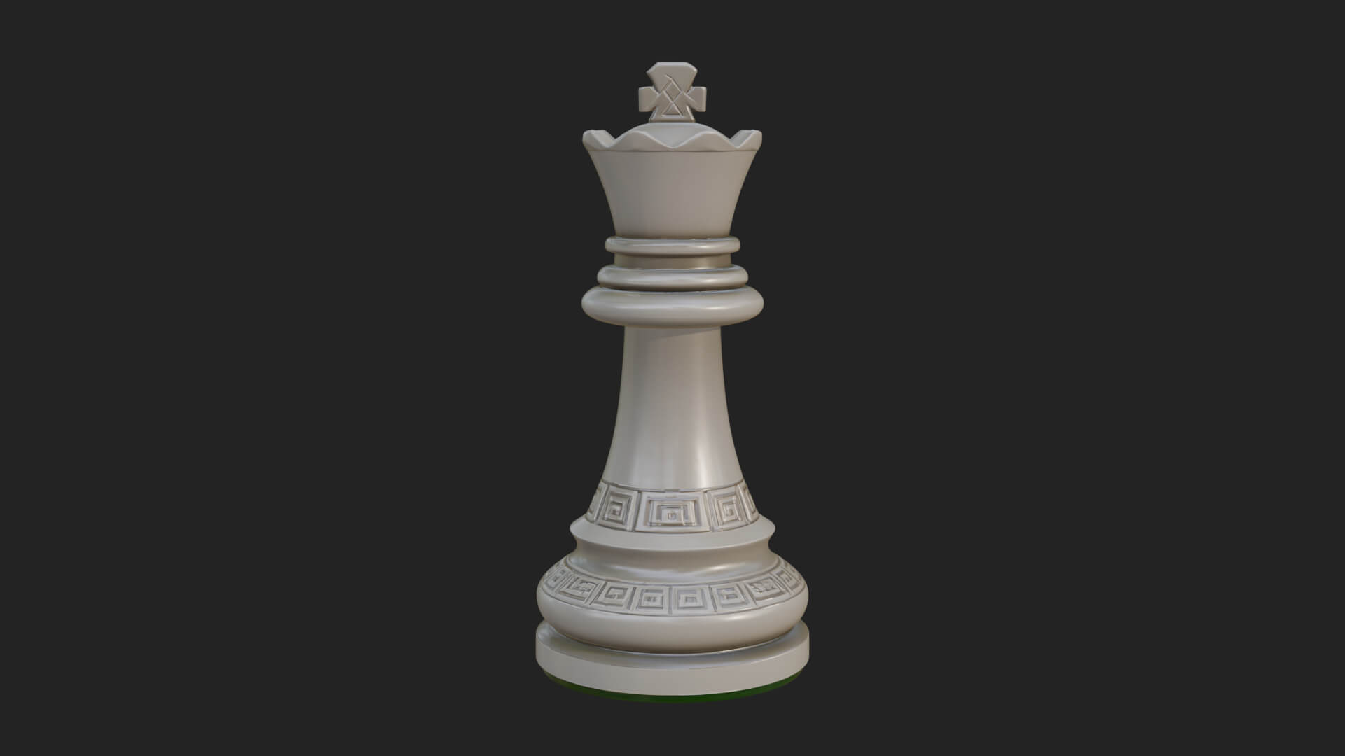 Ornate Chess Piece Statue Design 29 3D Print Model 3D Model