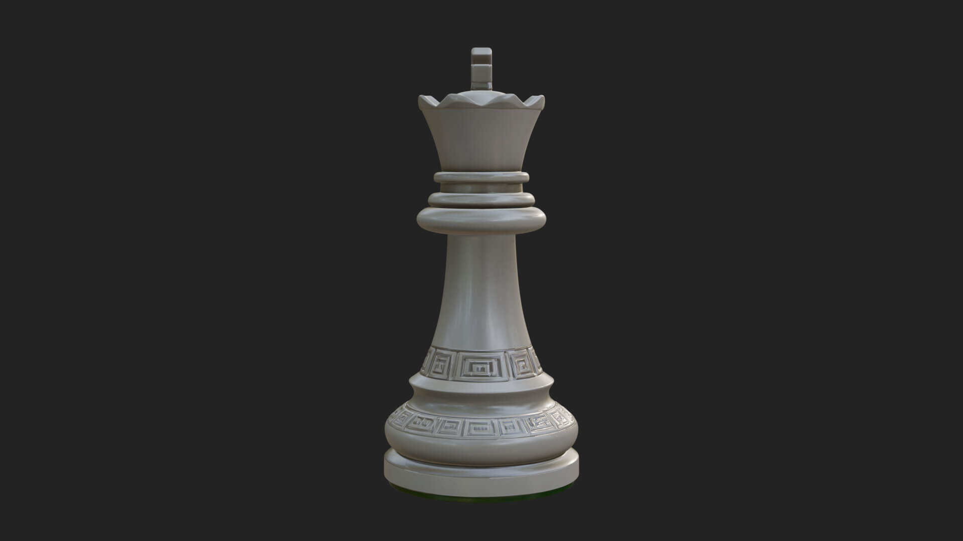 Ornate Chess Piece Statue Design 29 3D Print Model 3D Model