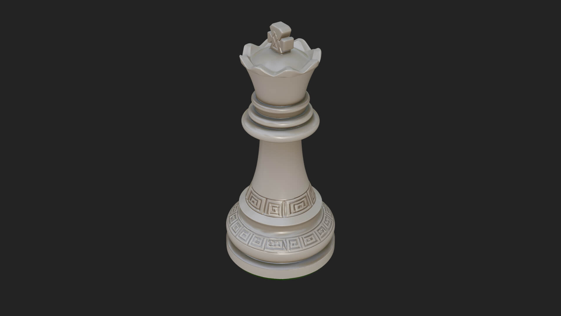 Ornate Chess Piece Statue Design 29 3D Print Model 3D Model
