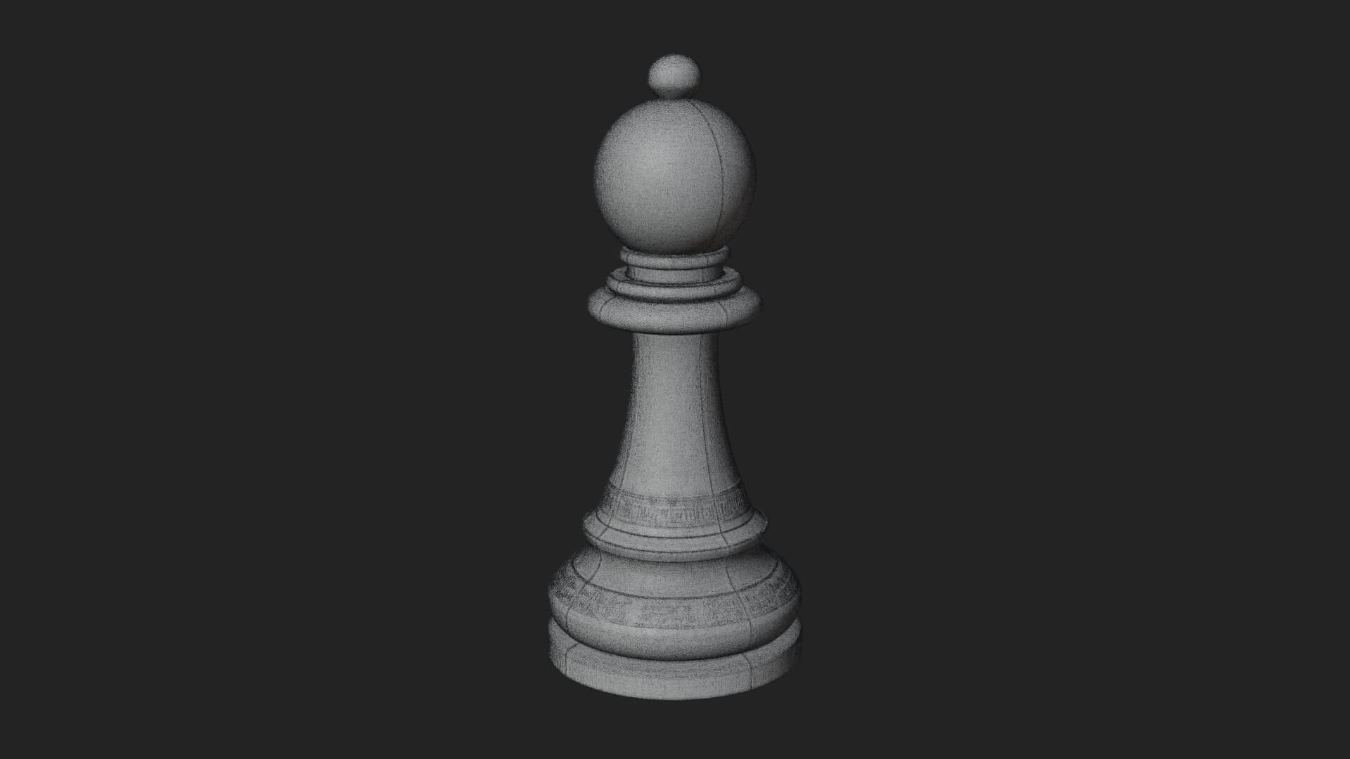 Ornate Chess Piece Statue Design 3 3D Print Model 3D Model