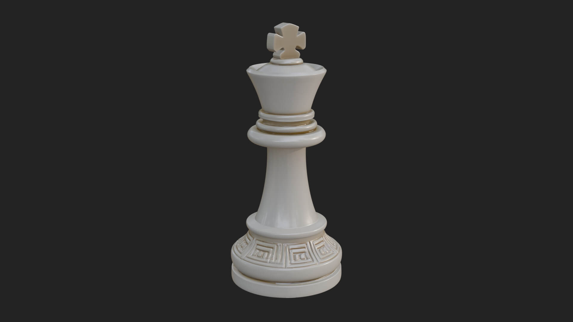 Ornate Chess Piece Statue Design 30 3D Print Model 3D Model