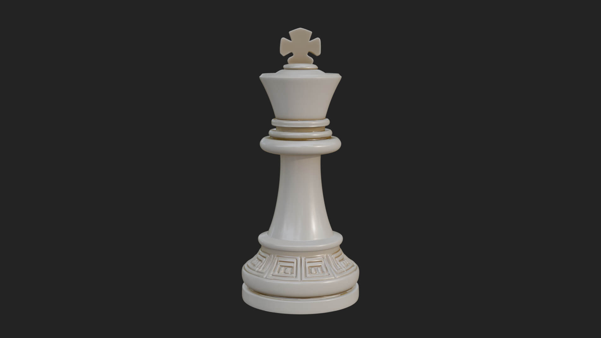 Ornate Chess Piece Statue Design 30 3D Print Model 3D Model