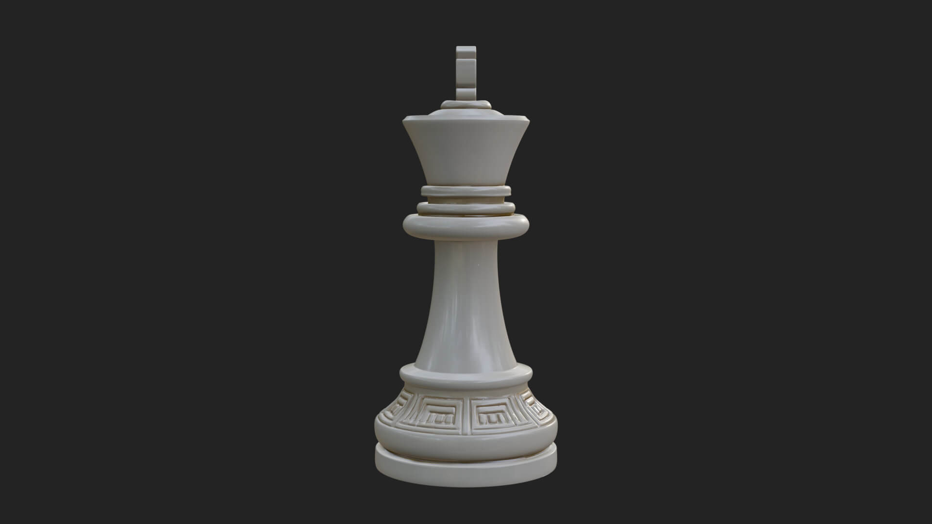 Ornate Chess Piece Statue Design 30 3D Print Model 3D Model