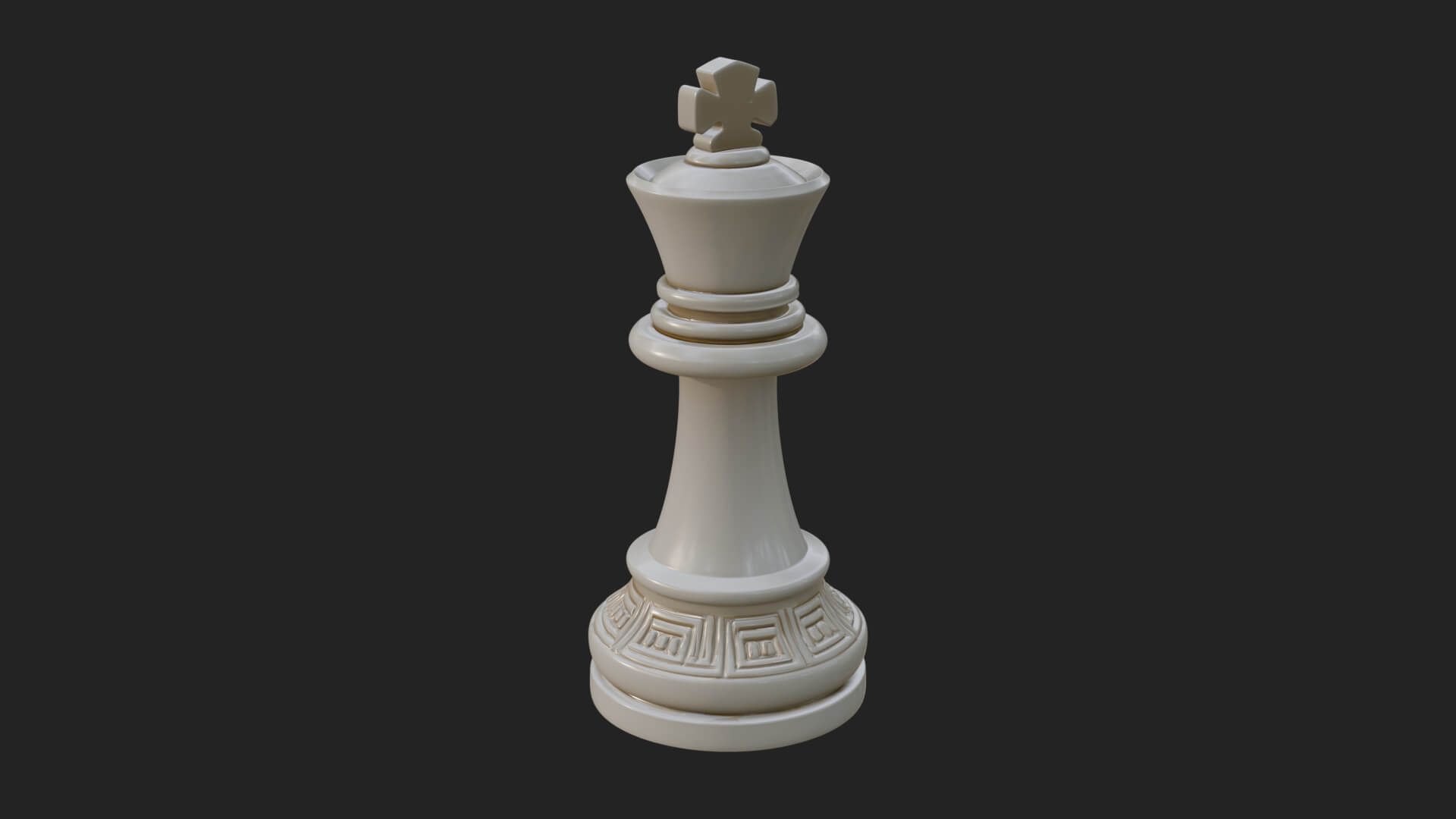 Ornate Chess Piece Statue Design 30 3D Print Model 3D Model