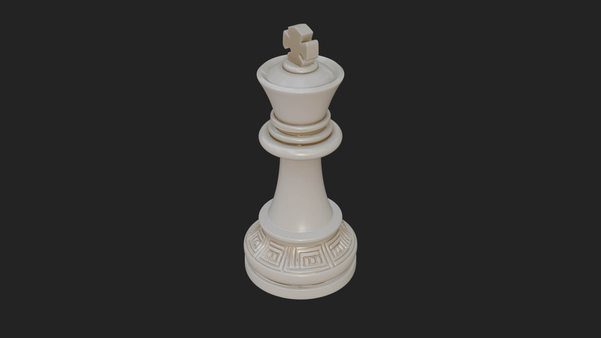 Ornate Chess Piece Statue Design 30 3D Print Model 3D Model