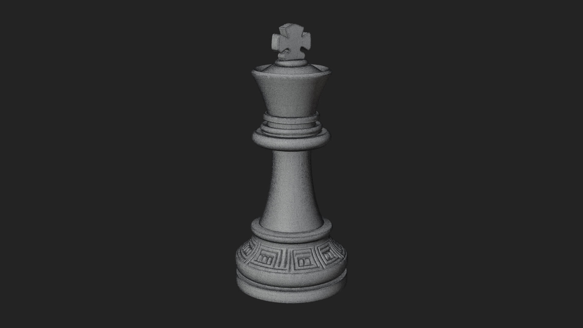 Ornate Chess Piece Statue Design 30 3D Print Model 3D Model
