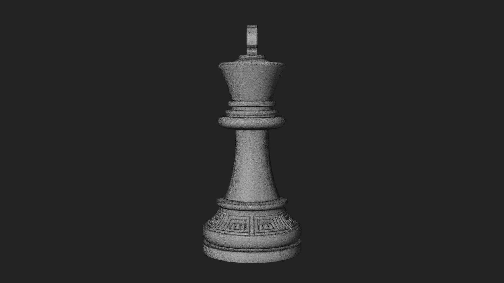 Ornate Chess Piece Statue Design 30 3D Print Model 3D Model