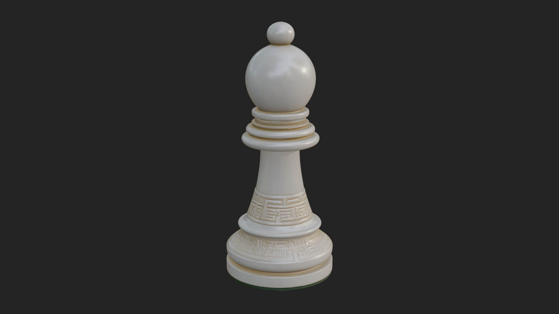 Ornate Chess Piece Statue Design 31 3D Print Model 3D Model