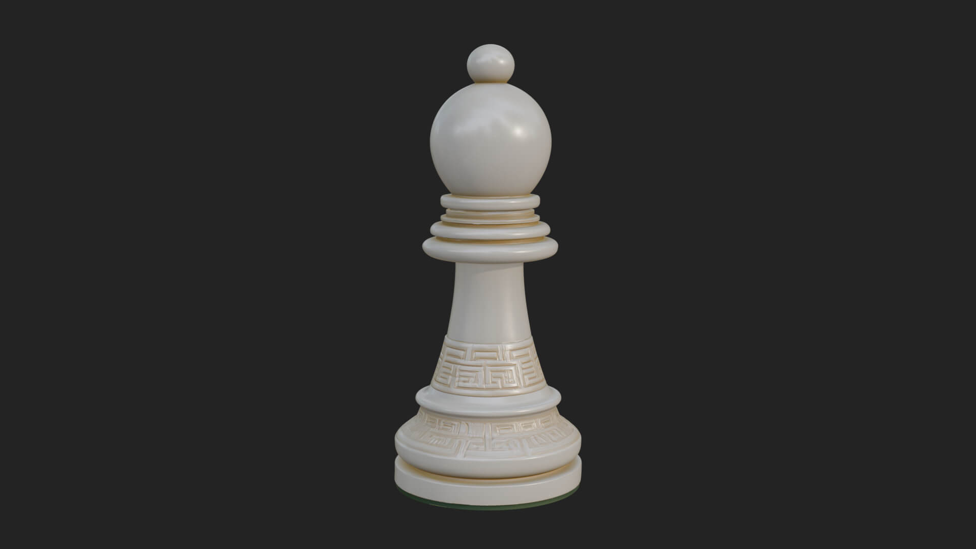 Ornate Chess Piece Statue Design 31 3D Print Model 3D Model