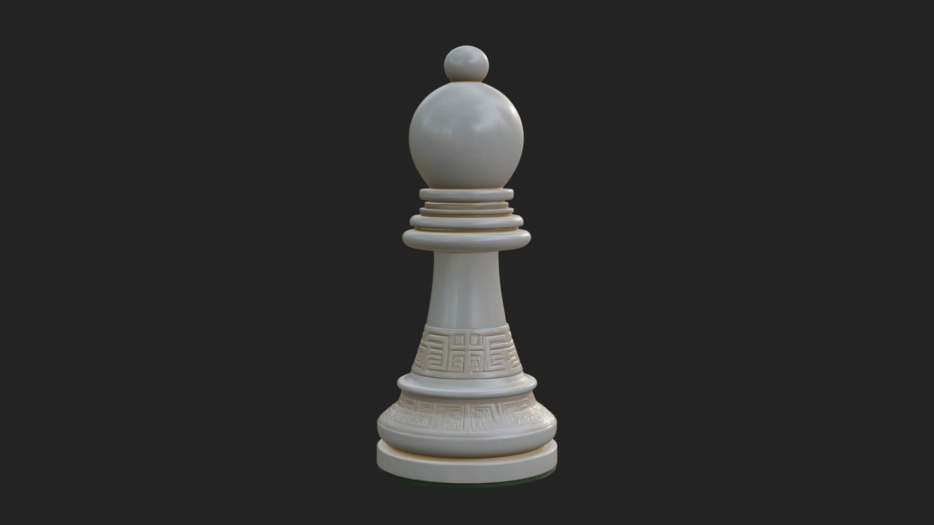 Ornate Chess Piece Statue Design 31 3D Print Model 3D Model