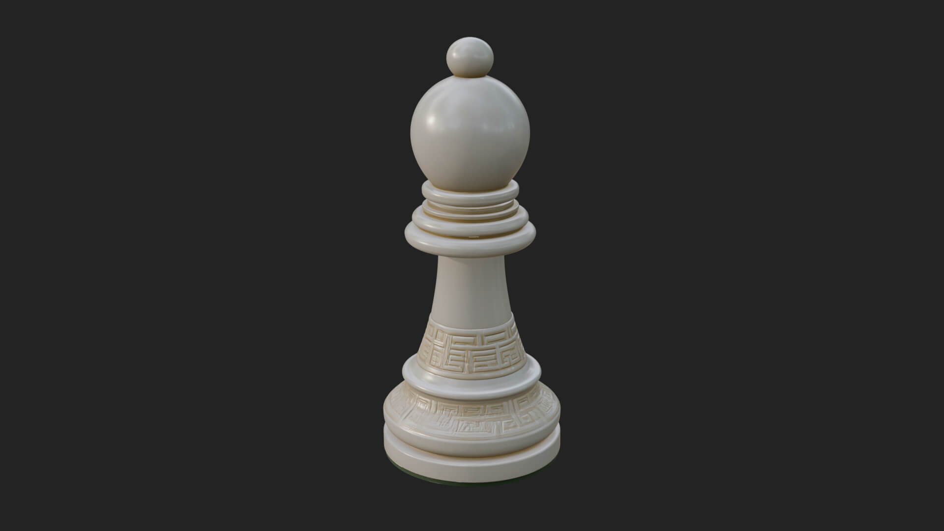 Ornate Chess Piece Statue Design 31 3D Print Model 3D Model
