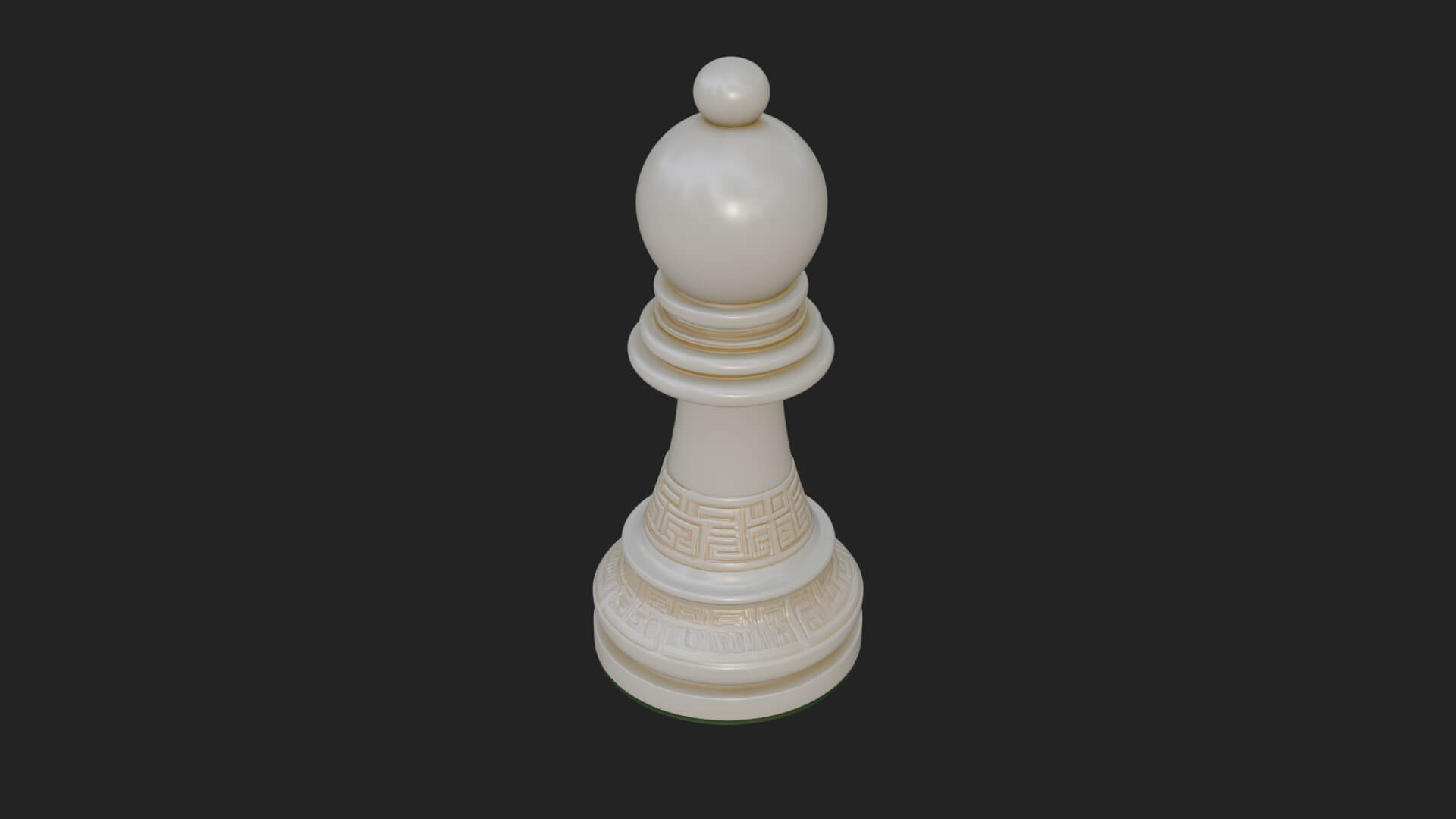 Ornate Chess Piece Statue Design 31 3D Print Model 3D Model