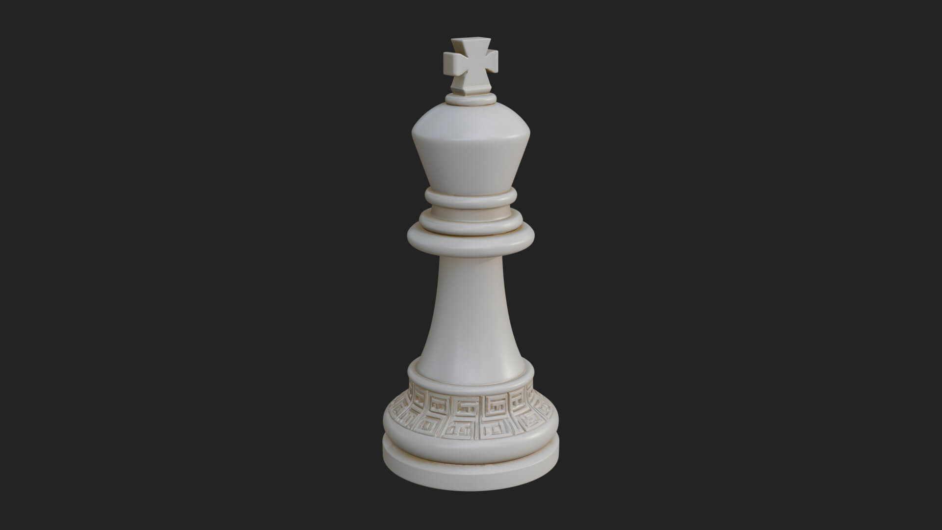 Ornate Chess Piece Statue Design 32 3D Print Model 3D Model