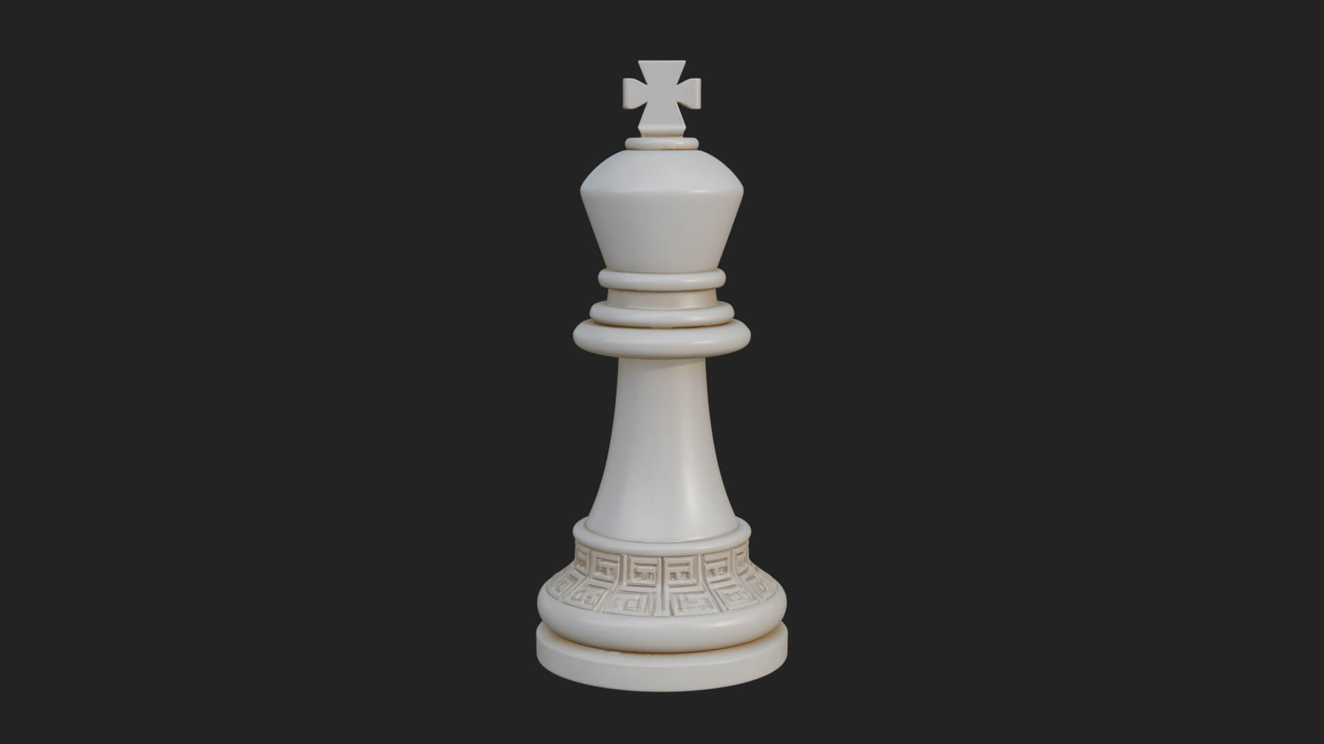 Ornate Chess Piece Statue Design 32 3D Print Model 3D Model