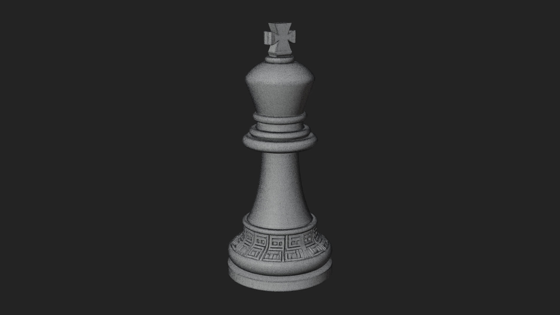 Ornate Chess Piece Statue Design 32 3D Print Model 3D Model