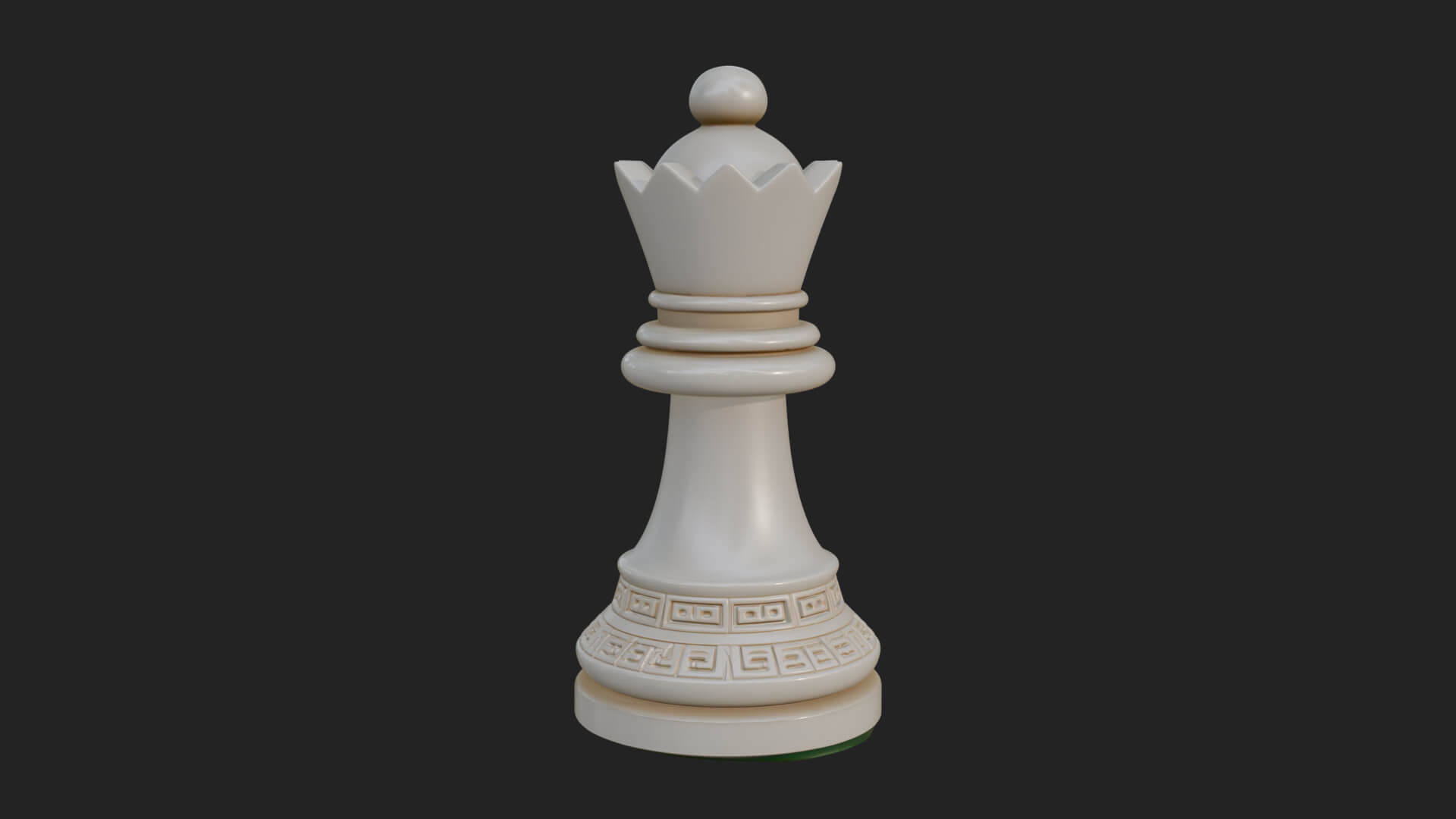 Ornate Chess Piece Statue Design 33 3D Print Model 3D Model