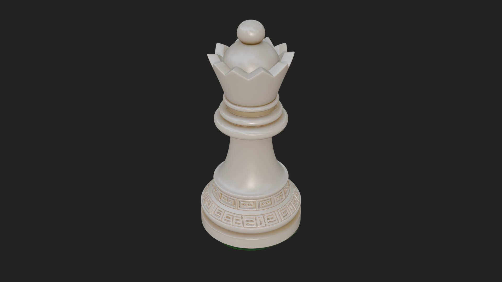 Ornate Chess Piece Statue Design 33 3D Print Model 3D Model