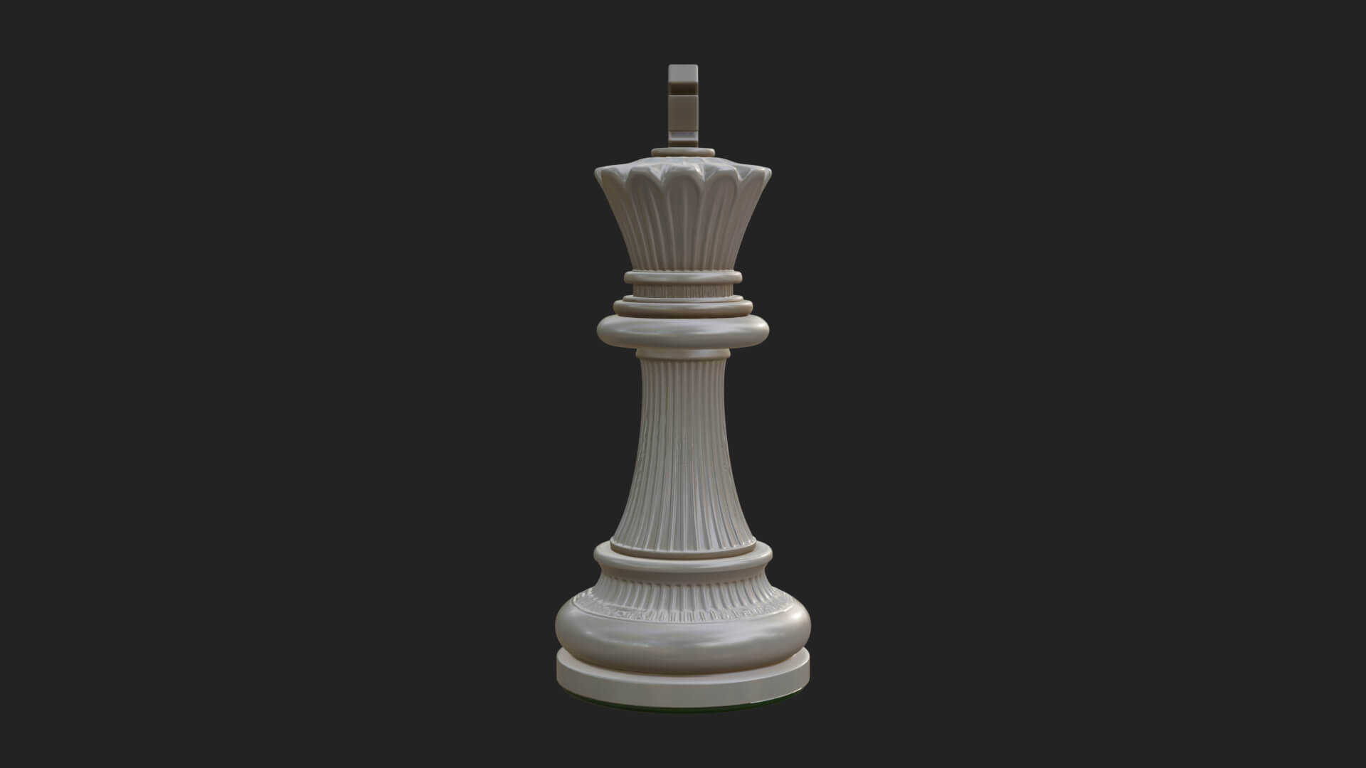 Ornate Chess Piece Statue Design 35 3D Print Model 3D Model