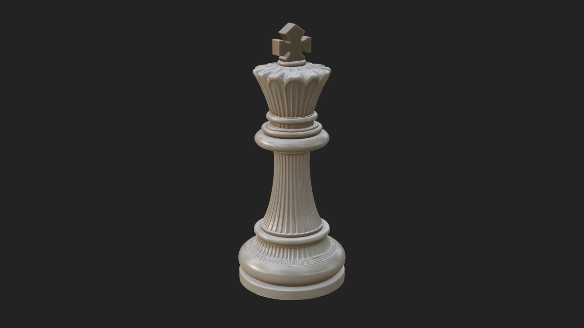 Ornate Chess Piece Statue Design 35 3D Print Model 3D Model