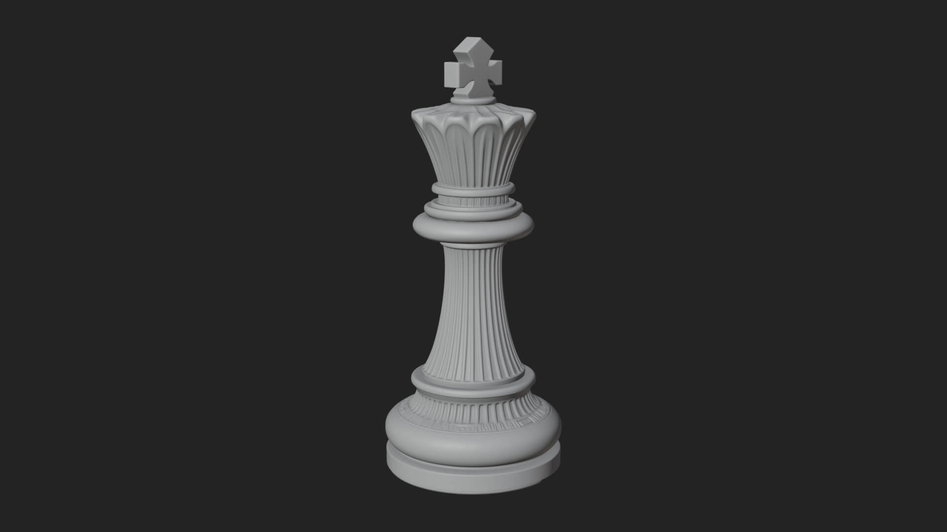 Ornate Chess Piece Statue Design 35 3D Print Model 3D Model