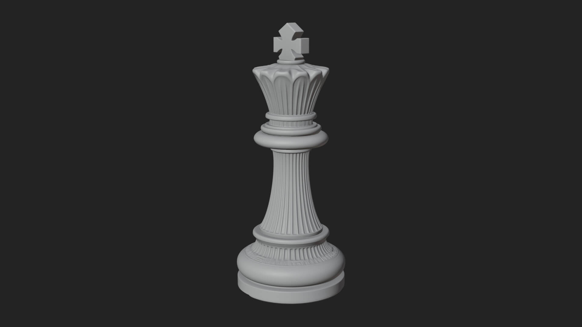Ornate Chess Piece Statue Design 35 3D Print Model 3D Model