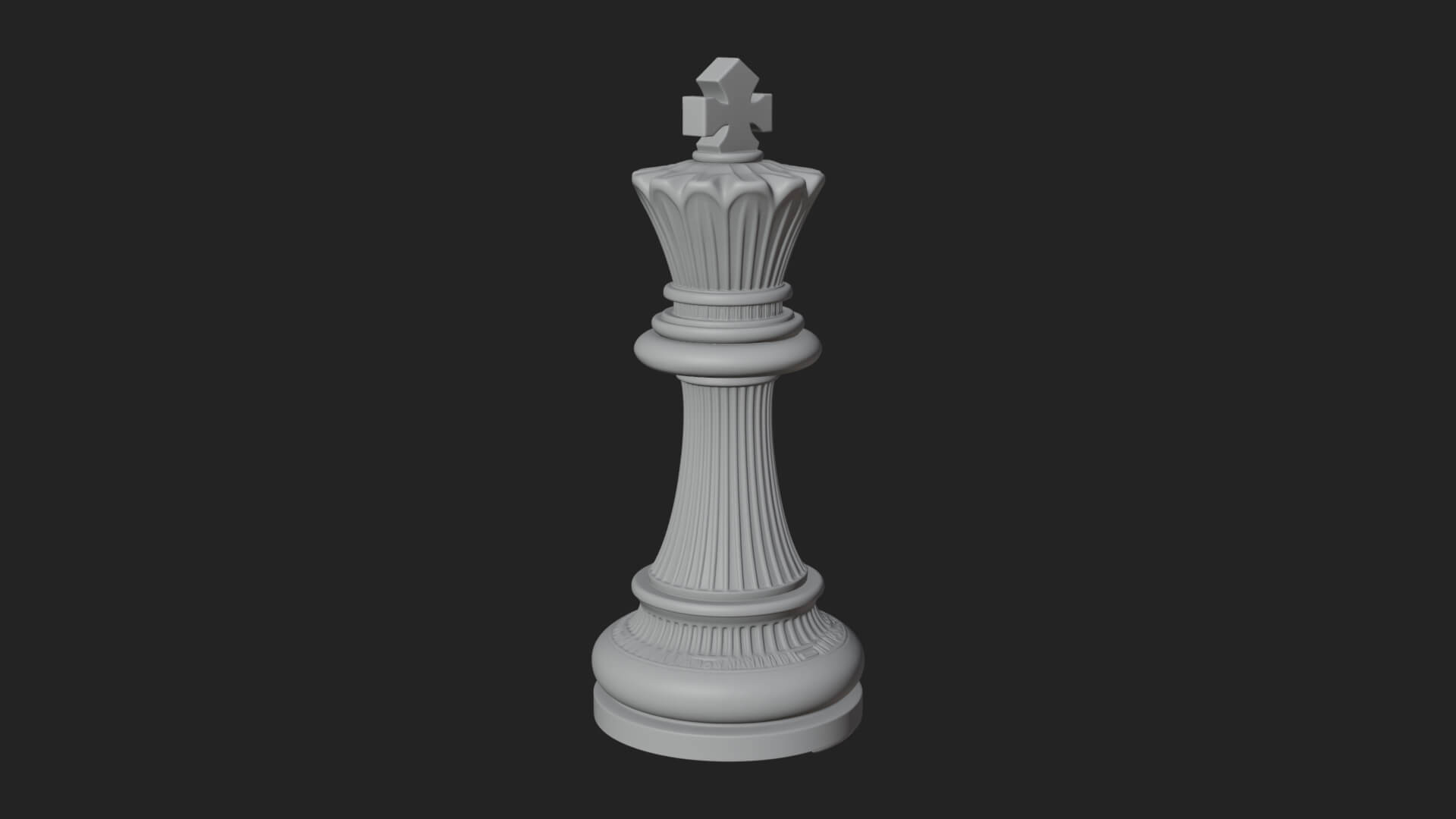 Ornate Chess Piece Statue Design 35 3D Print Model 3D Model