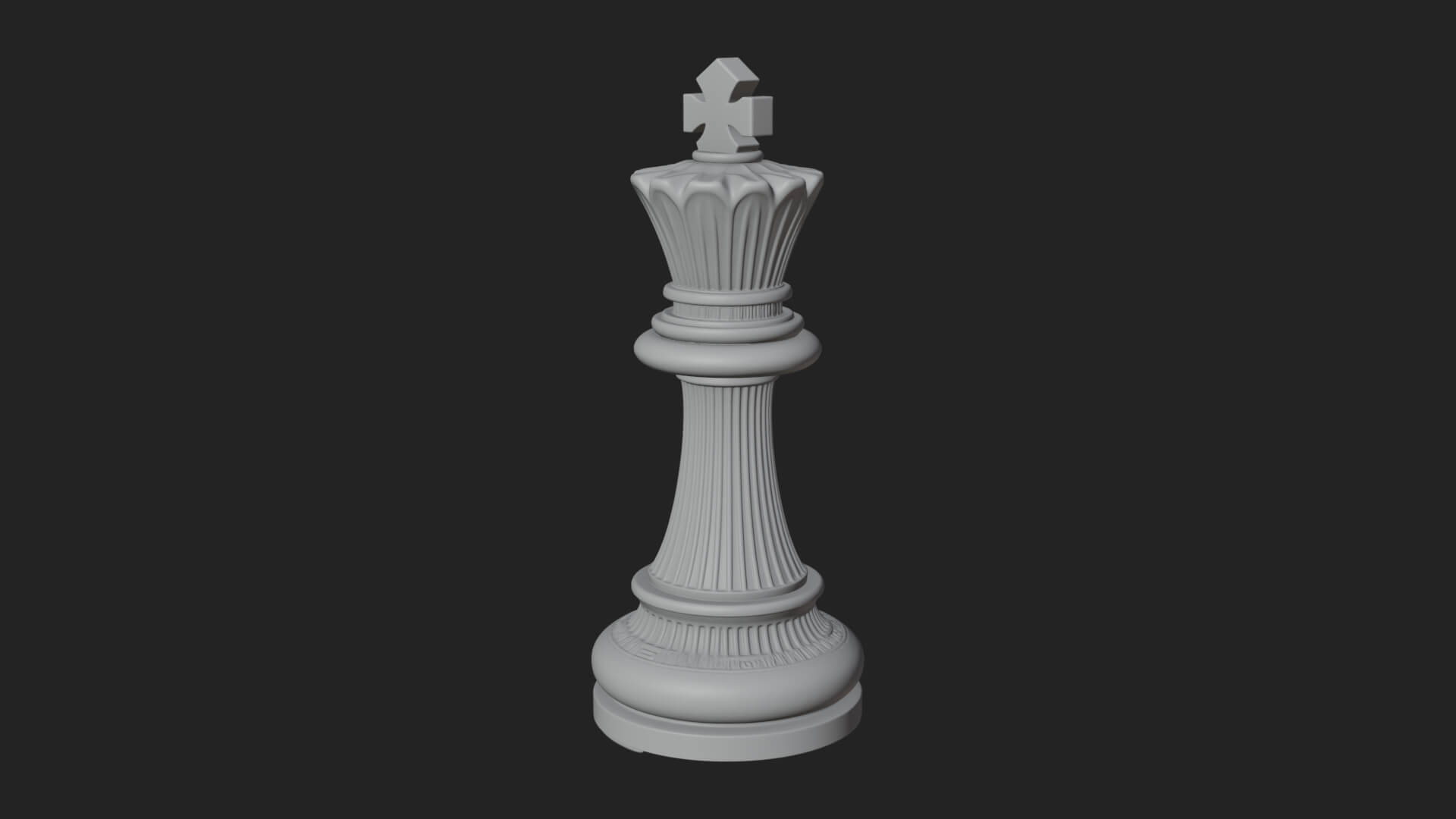Ornate Chess Piece Statue Design 35 3D Print Model 3D Model