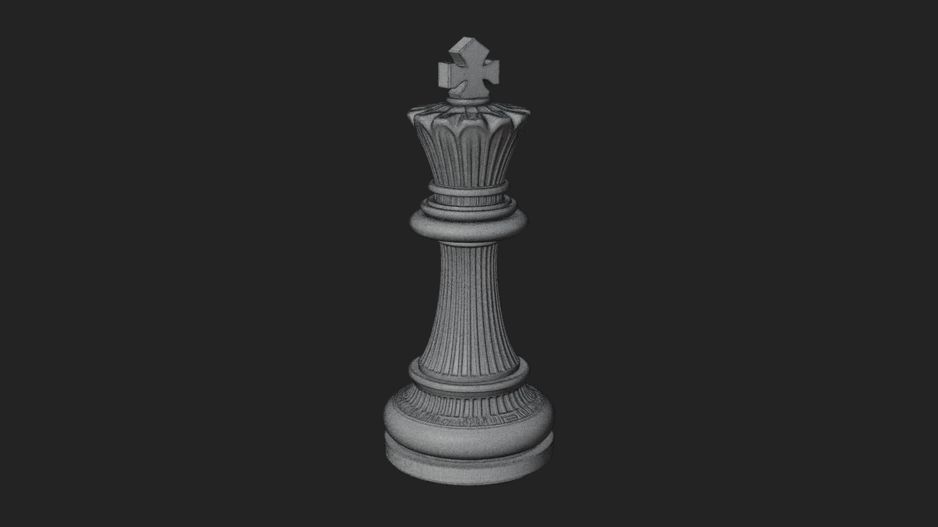 Ornate Chess Piece Statue Design 35 3D Print Model 3D Model
