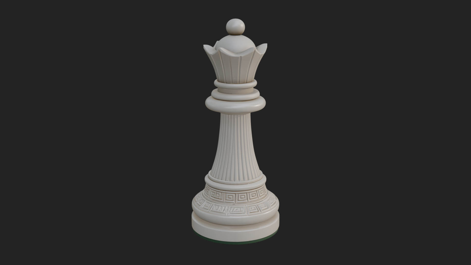 Ornate Chess Piece Statue Design 36 3D Print Model 3D Model