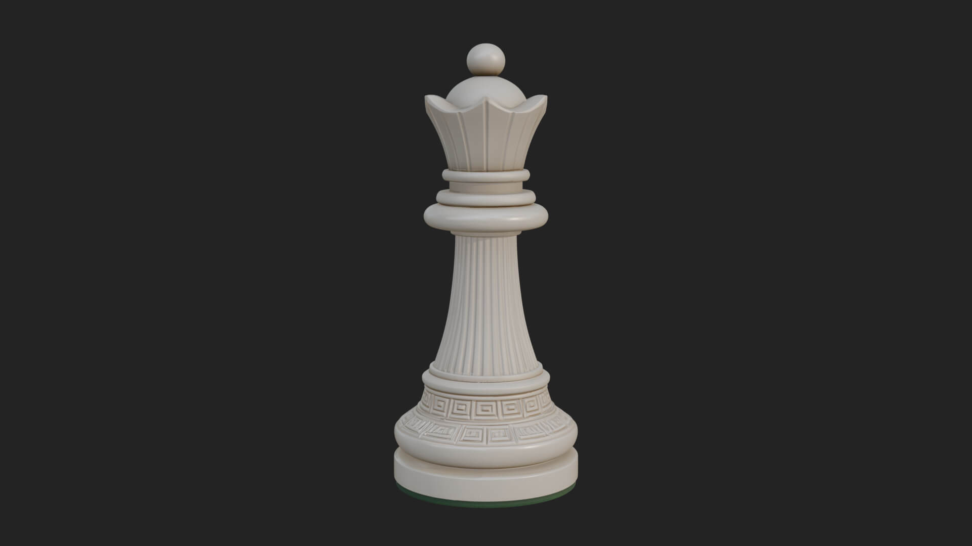 Ornate Chess Piece Statue Design 36 3D Print Model 3D Model