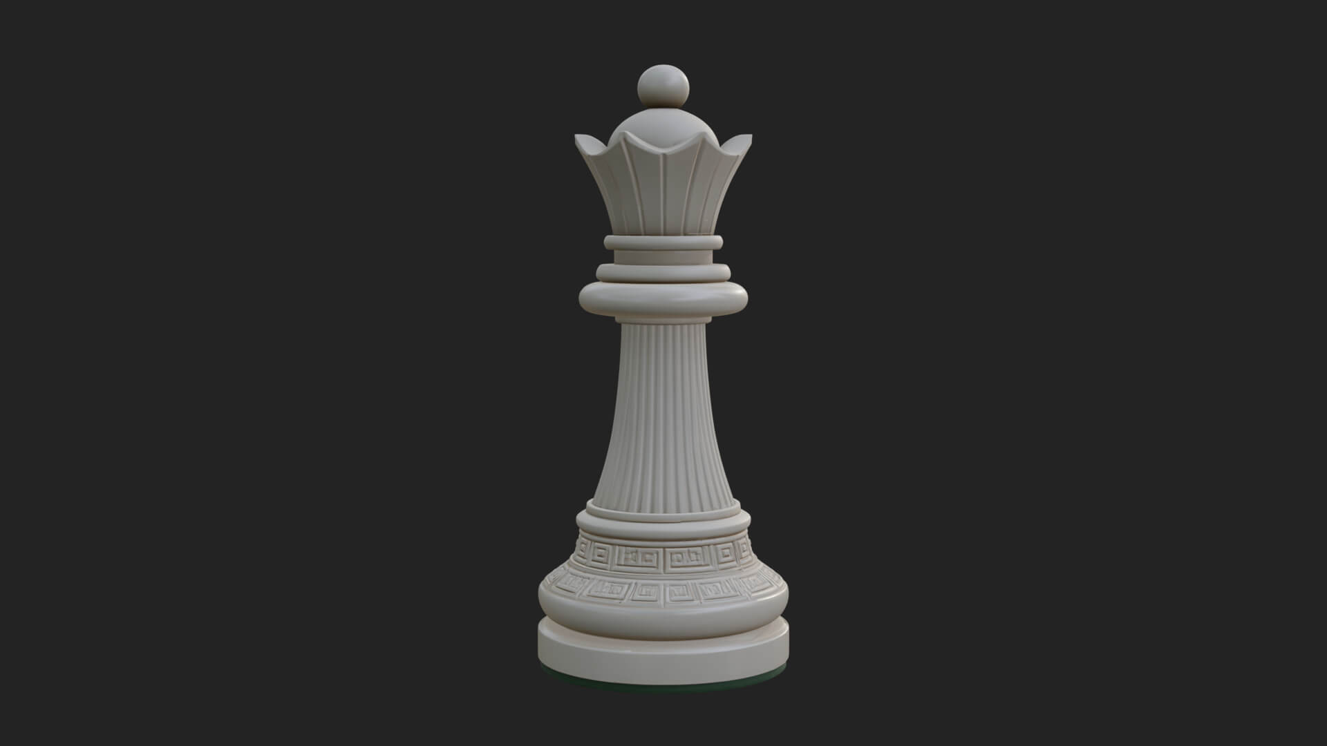 Ornate Chess Piece Statue Design 36 3D Print Model 3D Model