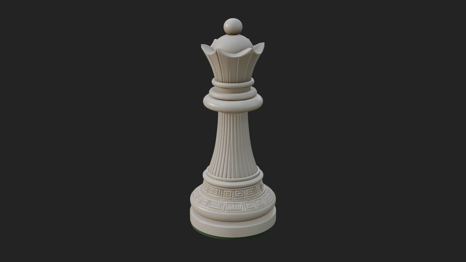 Ornate Chess Piece Statue Design 36 3D Print Model 3D Model