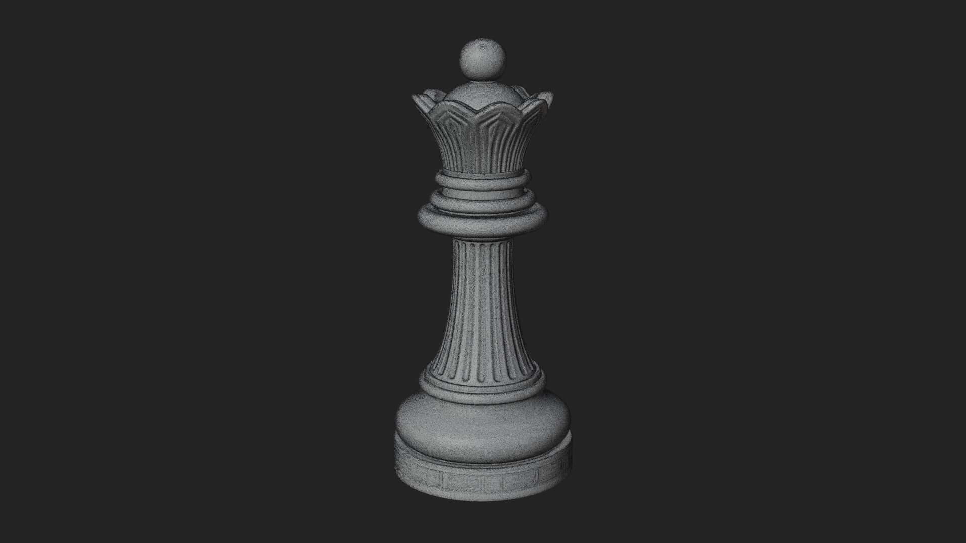 Ornate Chess Piece Statue Design 37 3D Print Model 3D Model